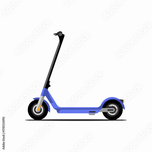 Flat Illustration of a Foldable Electric Scooter