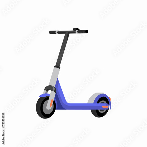 Flat Illustration of a Scooter for City Transport