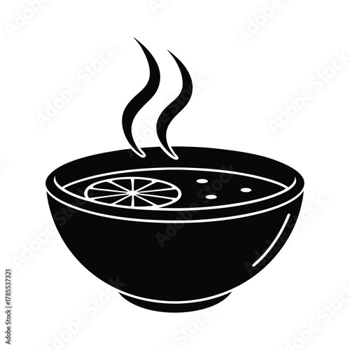 Harira with Steam and Lemon Slice