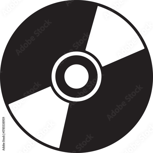 Dark vector optical disc with four distinct segments for digital information storage and technology