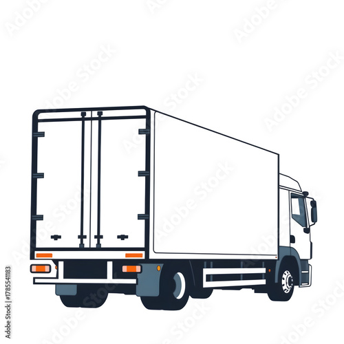 truck isolated on white