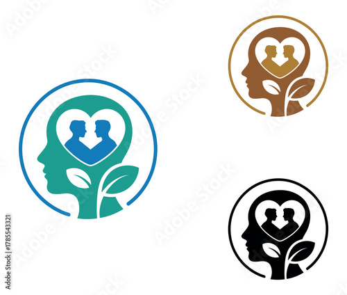 A symbolic representation of mental well-being and emotional connection within the human mind.