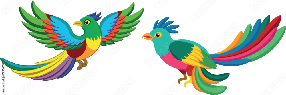 Fototapeta premium parrot bird art, colorful tropical bird, exotic animal illustration, tropical wildlife drawing, macaw cartoon vector, rainforest bird design, cute flying parrot, animal clipart design, jungle bird ill