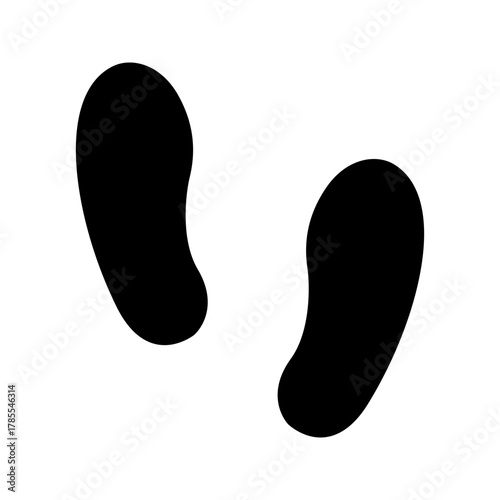 Shoe footprints vector icon