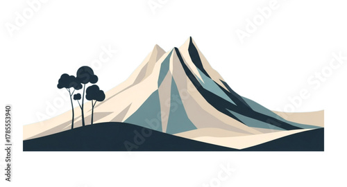 vector illustration of a mountain 