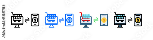 Ecommerce Icon Collection Set Multiple Style