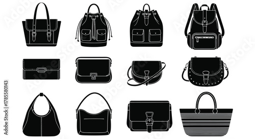 Stylish collection of modern handbags and backpacks for every occasion