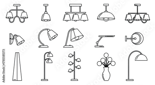 Modern lighting fixtures for home decor and interior design projects