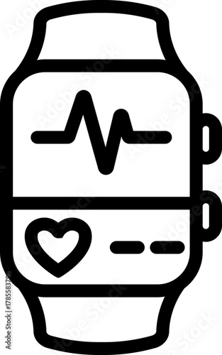 Smart Watch Line Icon