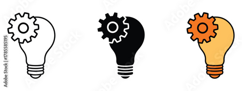 Solution icon vector. ideas, solutions, and creative thinking symbol. vector illustration.