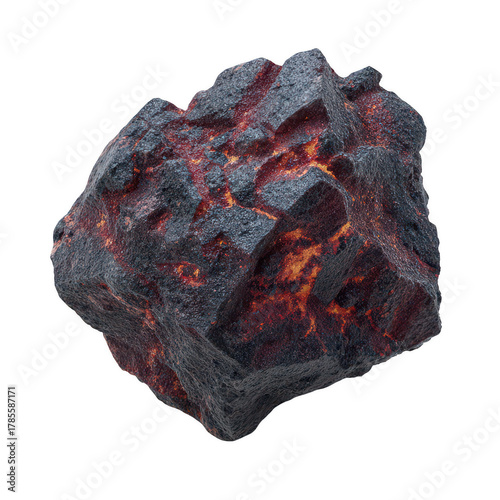 Abstract glowing mineral with