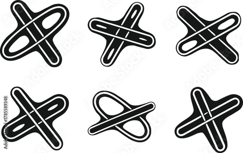 Engaging abstract shapes design elements seamless pattern for backgrounds and textiles