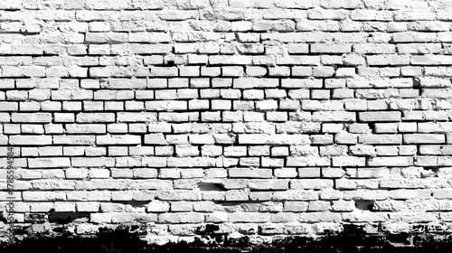 Distressed White Brick Wall Texture Background, Old Weathered Grungy Surface, Rustic Urban Architecture Pattern