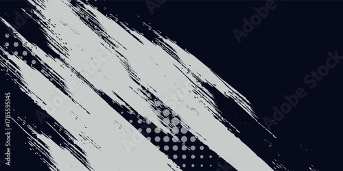 Premium halftone white and blue color pattern gradient grunge texture background. art