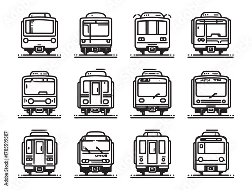 Metro Subway Train line art underground passage