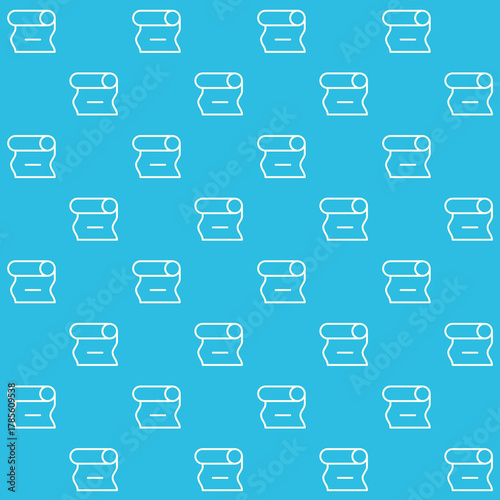 Toilet Paper Roll Vector Seamless Pattern