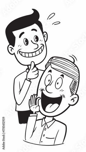 proud married man smiling. He displays his wedding ring with joy. Heartfelt portrait of lifelong love.