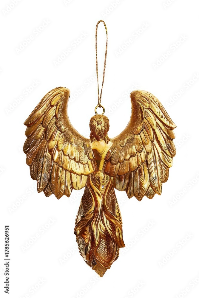 Fototapeta premium Christmas ornament elegant golden.