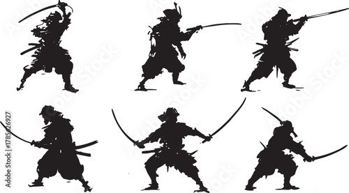 Samurai Sword Draw (Iaijutsu) Silhouette Sequence