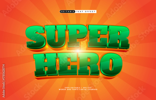 super hero editable text effect for e-sport and streaming banner