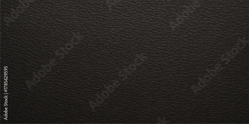 Dark black leather texture surface for a luxury background pattern