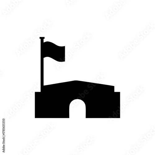 embassy icon vector design sign public information symbols standard ISO 7001