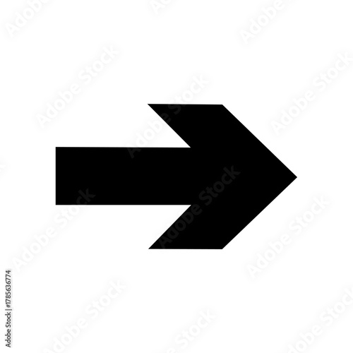 Direction arrow icon vector design sign public information symbols standard ISO 7001