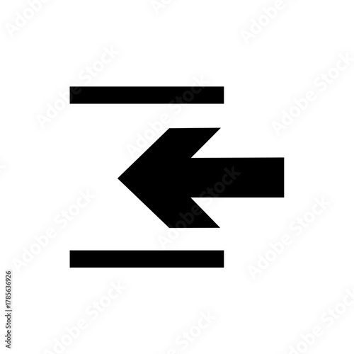 Way in or Entrance icon vector design sign public information symbols standard ISO 7001