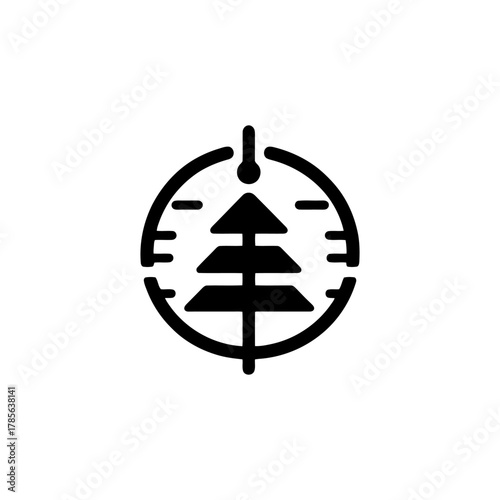 Outdoor tree target design element
