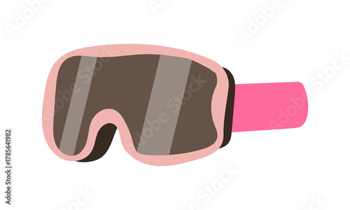 Skiing and snowboard goggles flat icon. You can be used goggles icon for several purposes like websites, print templates, presentation templates, promotional materials, web and mobile phone apps.