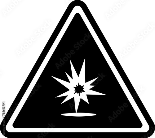 Vector illustration of a explosive sign