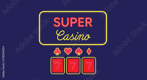 Super casino game online gambling lucky number triple seven jackpot