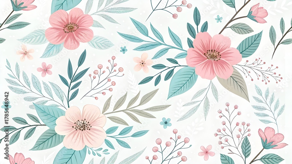 Fototapeta premium Where paint meets petal, a masterpiece unfolds. Nurturing creativity with every delicate stroke. Blossom your ideas, brush by beautiful brush. Creating art that captures nature's softest essence.
