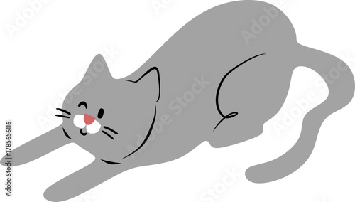 Hand Drawn Cat Illustration