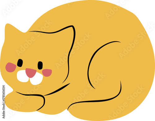 Hand Drawn Cat Illustration