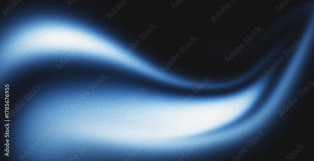Obraz premium Blue white black grainy gradient background with vibrant glow texture and soft abstract digital wallpaper