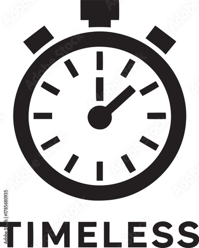 Precise Stopwatch Icon Vector Illustration for Time Management and Deadline Design