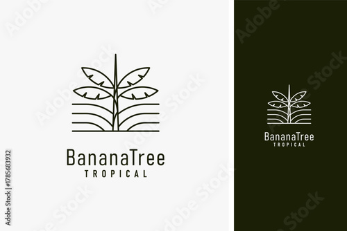 Banana garden logo symbol icon design