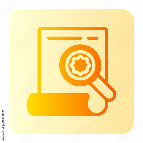 inspection gradient icon