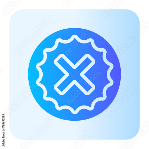 rejected gradient icon