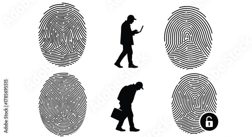 Fingerprint security system biometric identification technology