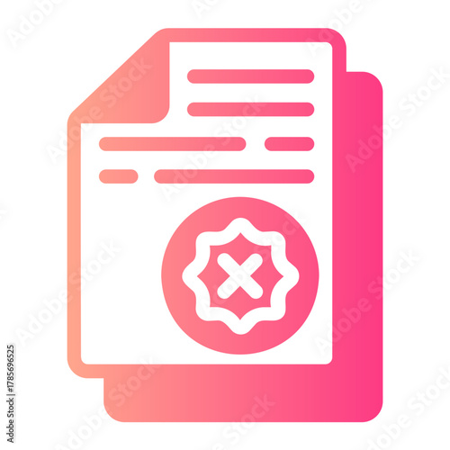 rejected gradient icon