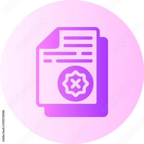 rejected gradient icon