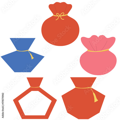 복주머니 일러스트