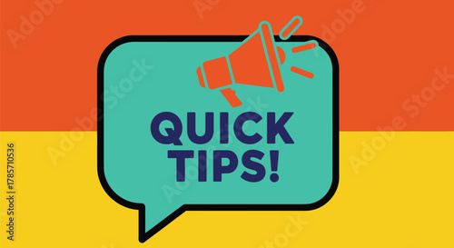 Get important advice fast with this vibrant announcement graphic!