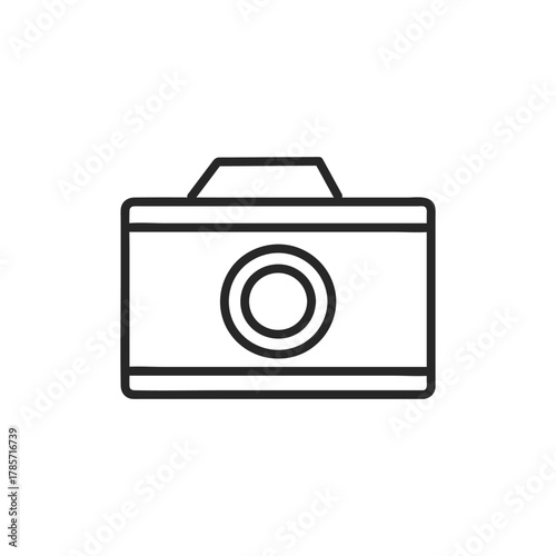 シンプルなカメラのアイコン