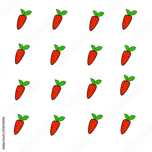 Strawberry Fruit Vector Illustration

