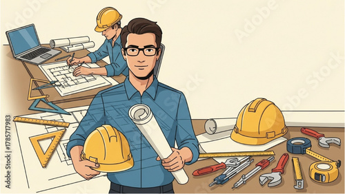 Architects at Work A Detailed Illustration of Design, Planning, and Construction