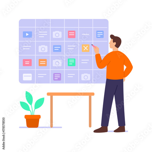 Content Calendar, scheduling regular social media postings