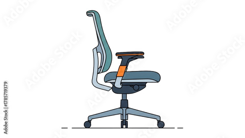 Ergonomic Office Chair Design with Adjustable Features and Lumbar Support